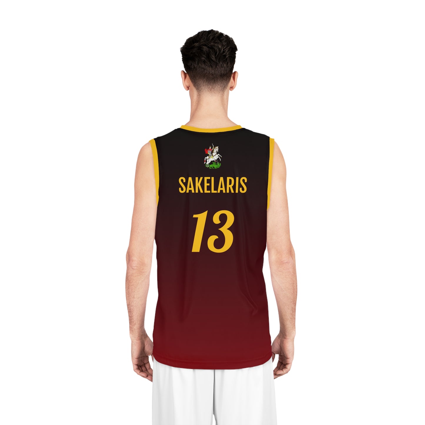 St George GOYA Maroon Yellow Basketball Jersey