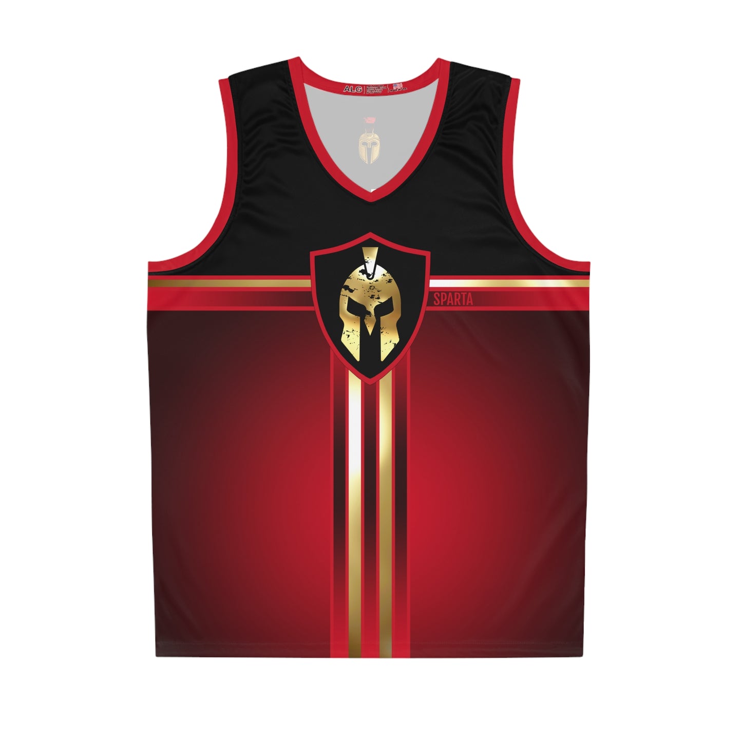 Gold Spartan Helmet Leonidas Basketball Jersey