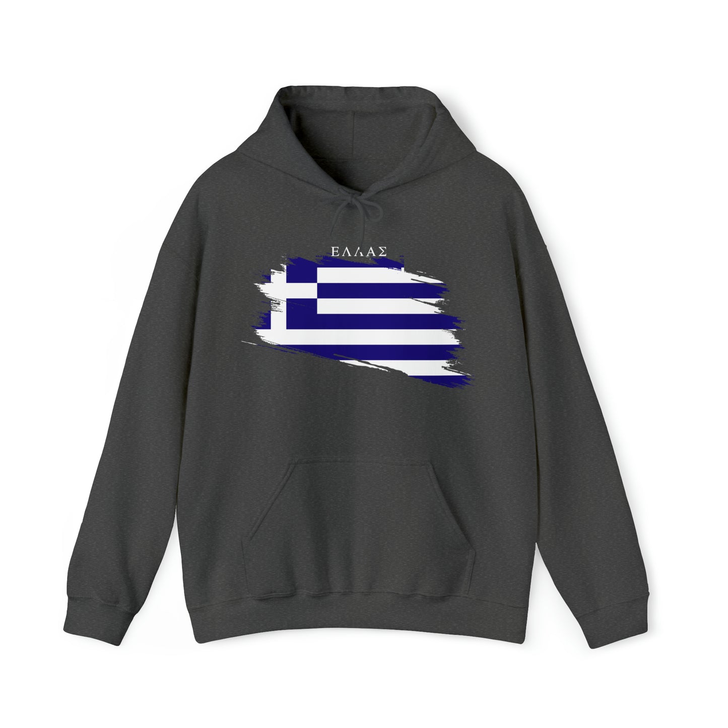 Ellas Greece Flag Artistic Unisex Heavy Blend™ Hooded Sweatshirt