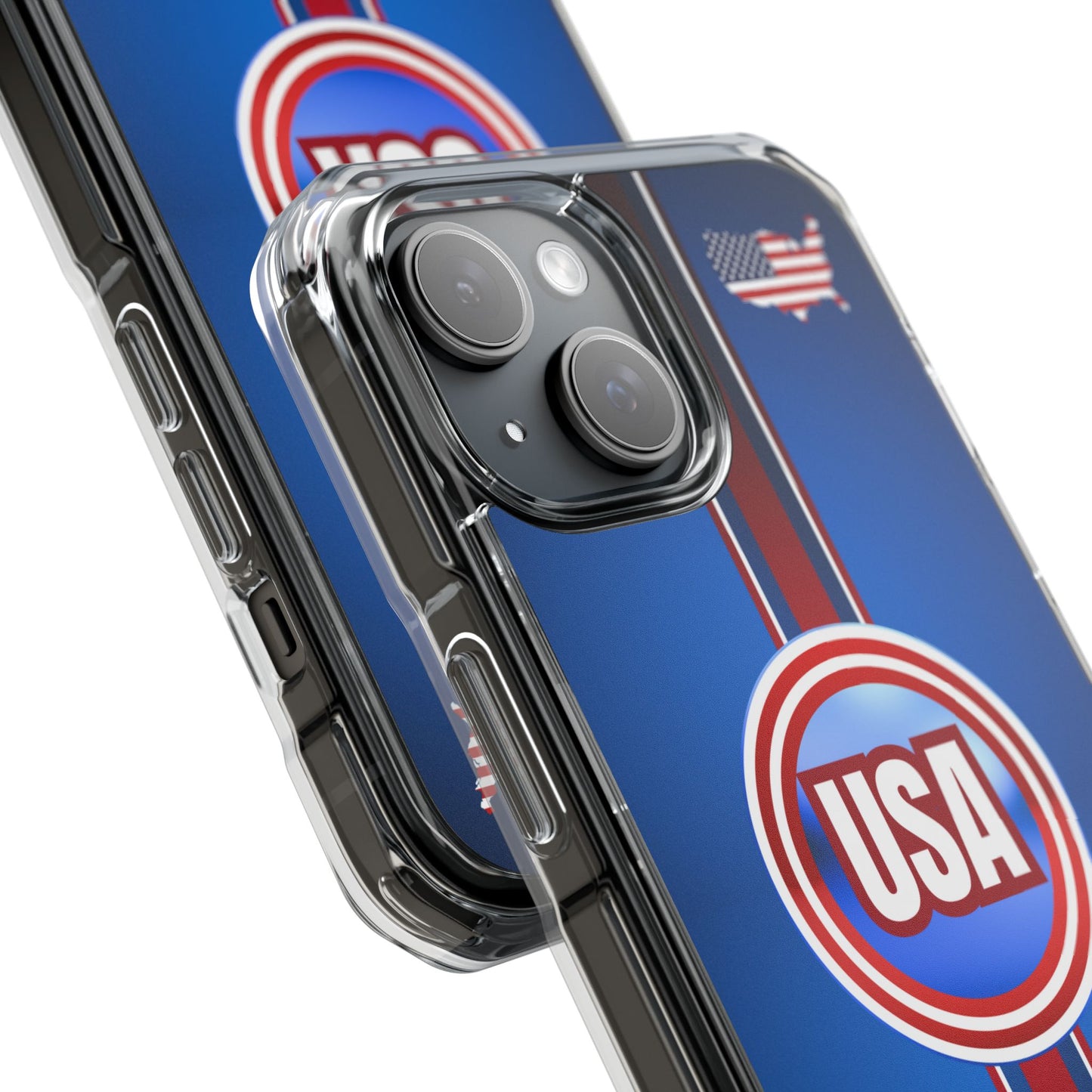 USA Magnetic Clear Impact Phone Case