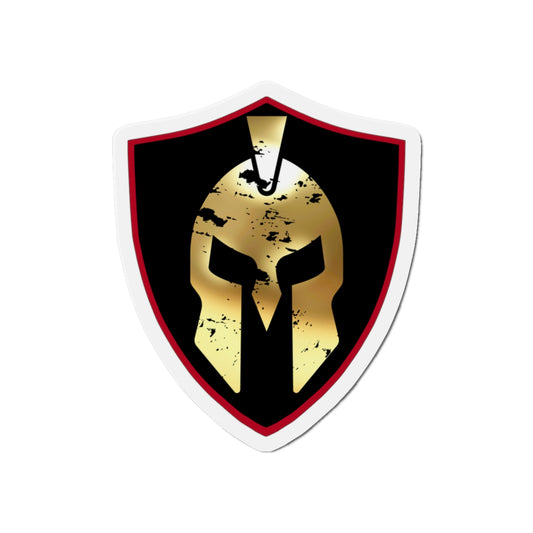 Spartan Helmet Gold Die-Cut Magnet