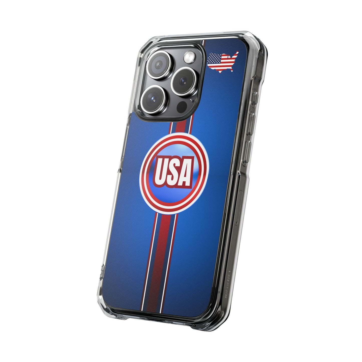 USA Magnetic Clear Impact Phone Case