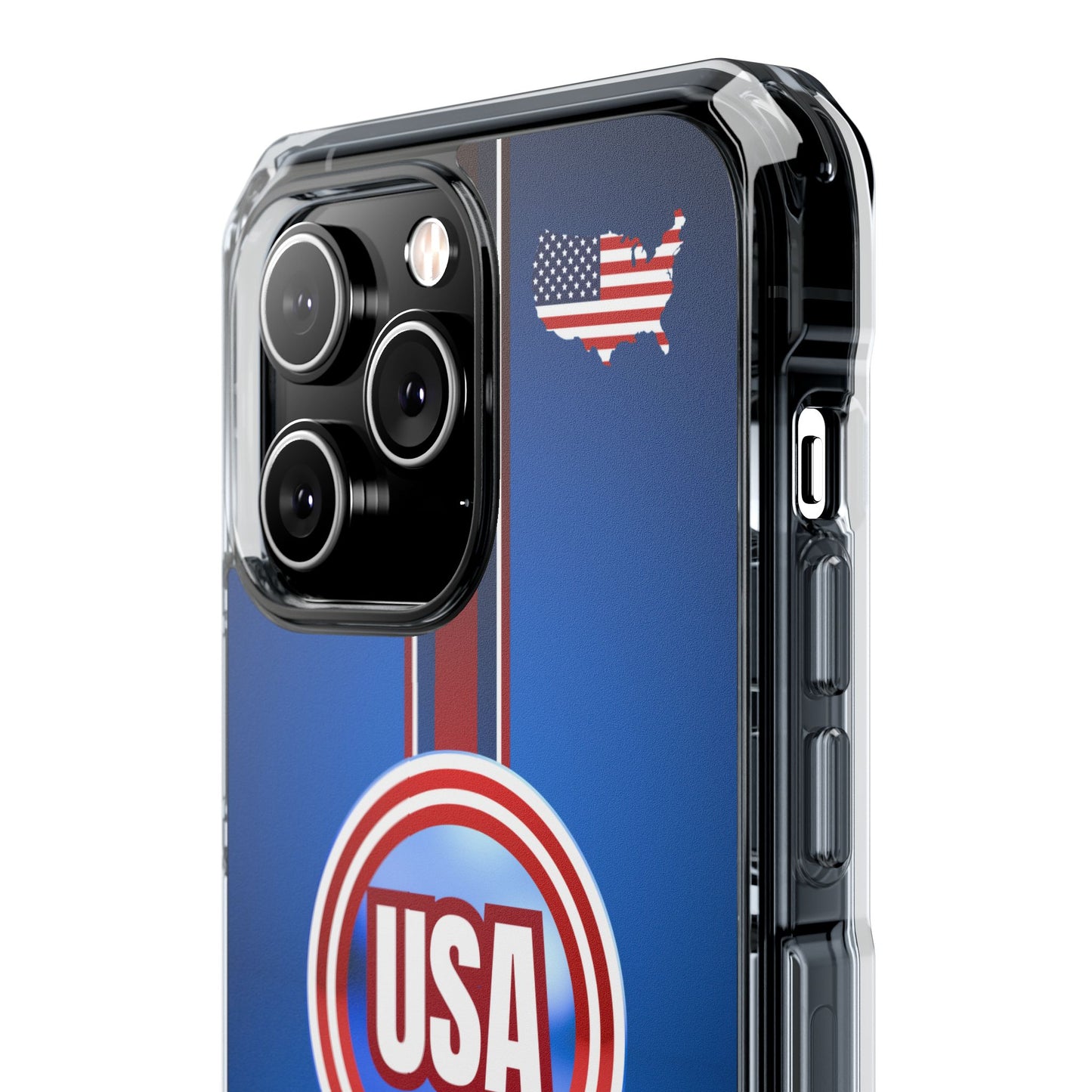 USA Magnetic Clear Impact Phone Case