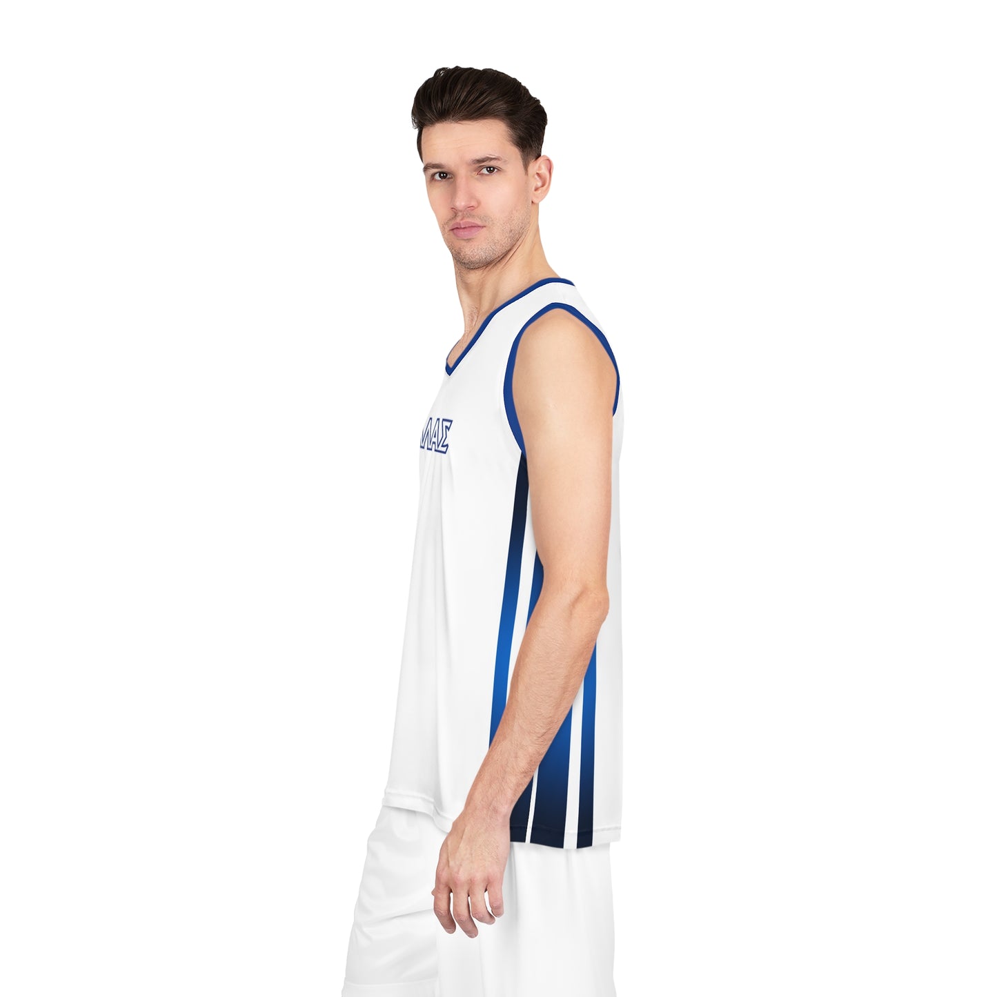 Basketball Jersey - Ellas Greece White and Blue
