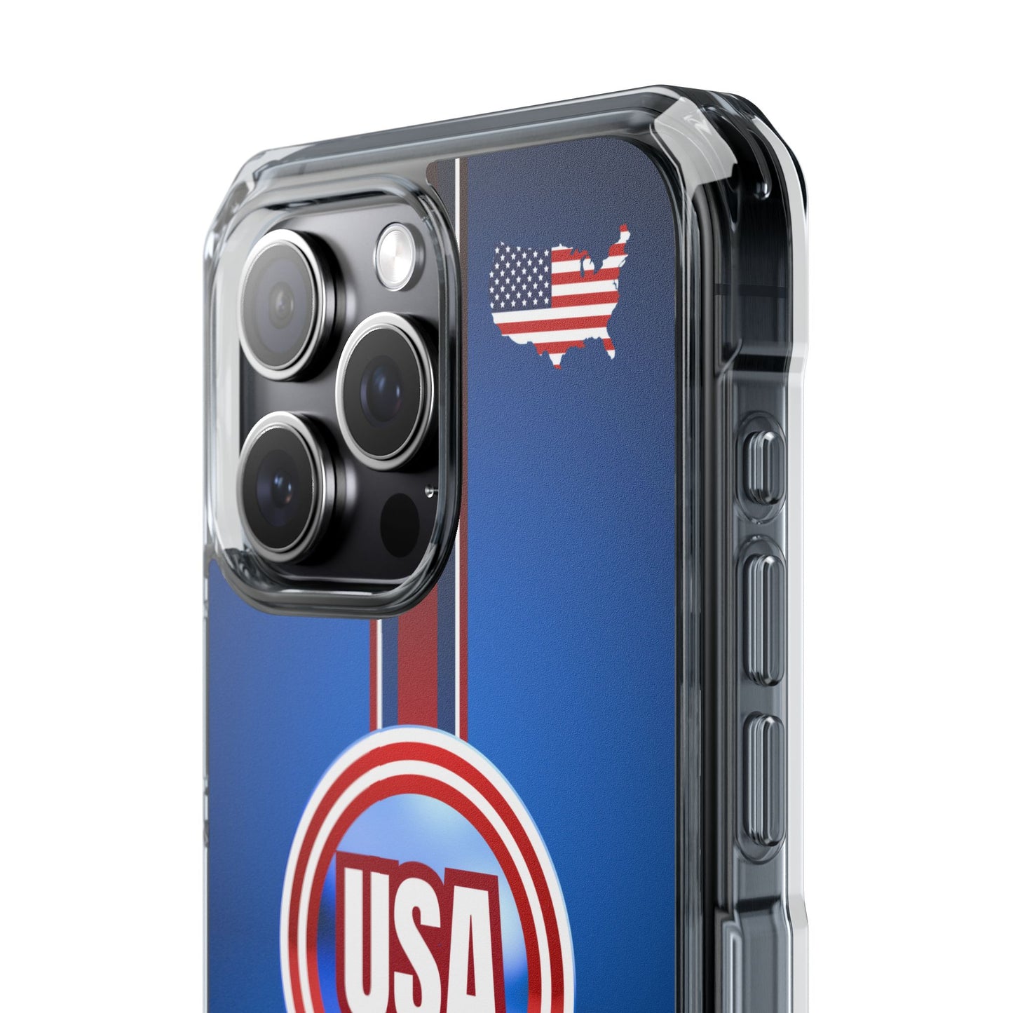 USA Magnetic Clear Impact Phone Case