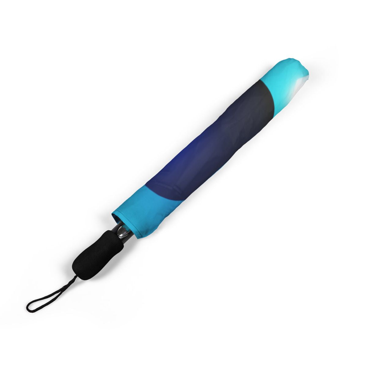 Mati Evil Eye Blue Semi-Automatic Foldable Umbrella