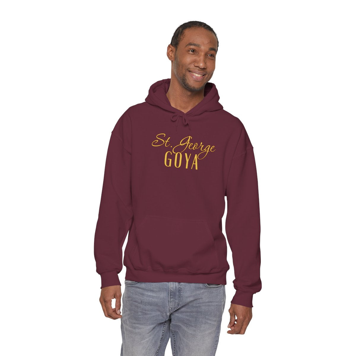 Saint George GOYA Maroon Gold Unisex Heavy Blend™ Hooded Sweatshirt