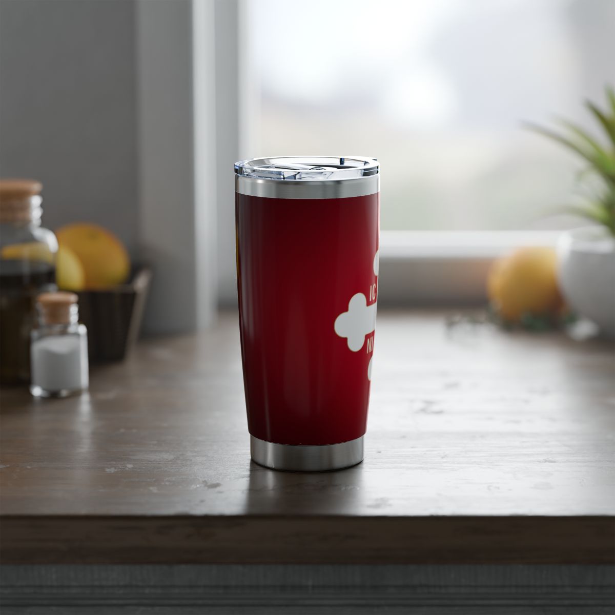 Greek Orthodox Cross White Red 20oz Insulated Tumbler