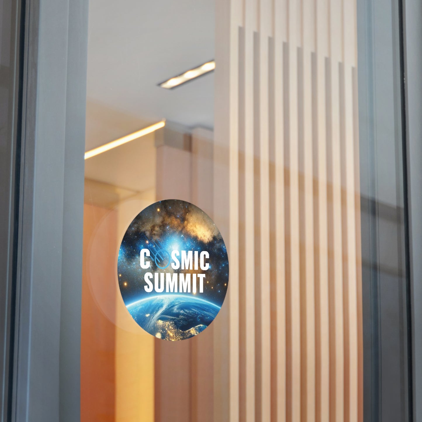 Cosmic Summit Round Vinyl Stickers