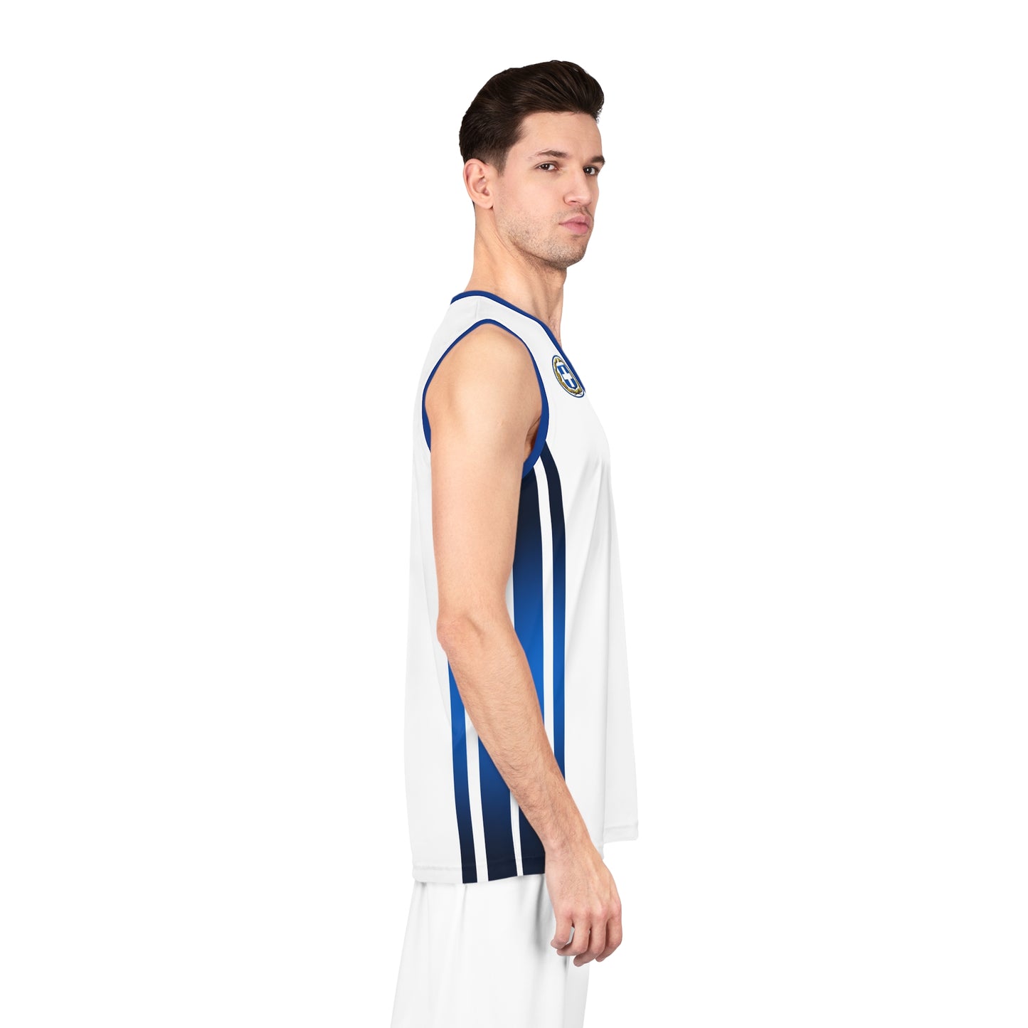 Basketball Jersey - Ellas Greece White and Blue