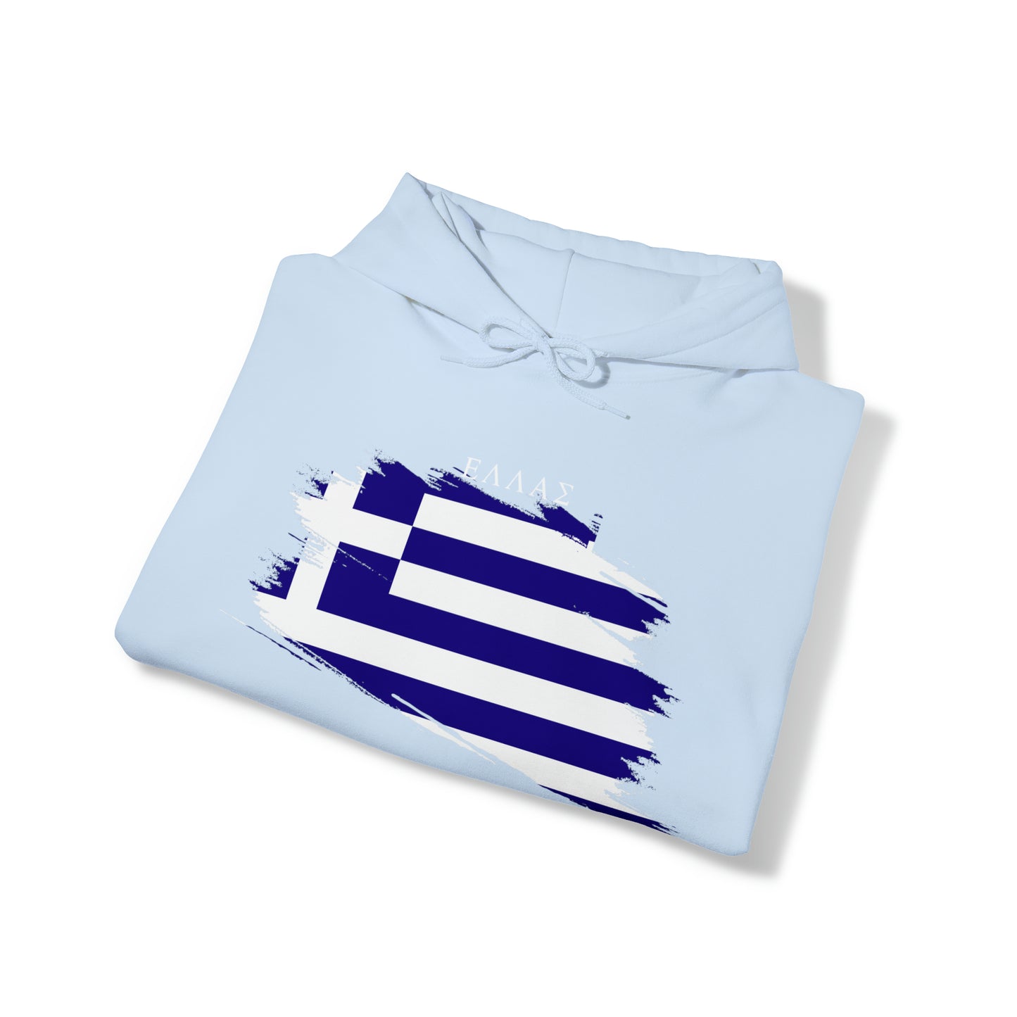 Ellas Greece Flag Artistic Unisex Heavy Blend™ Hooded Sweatshirt