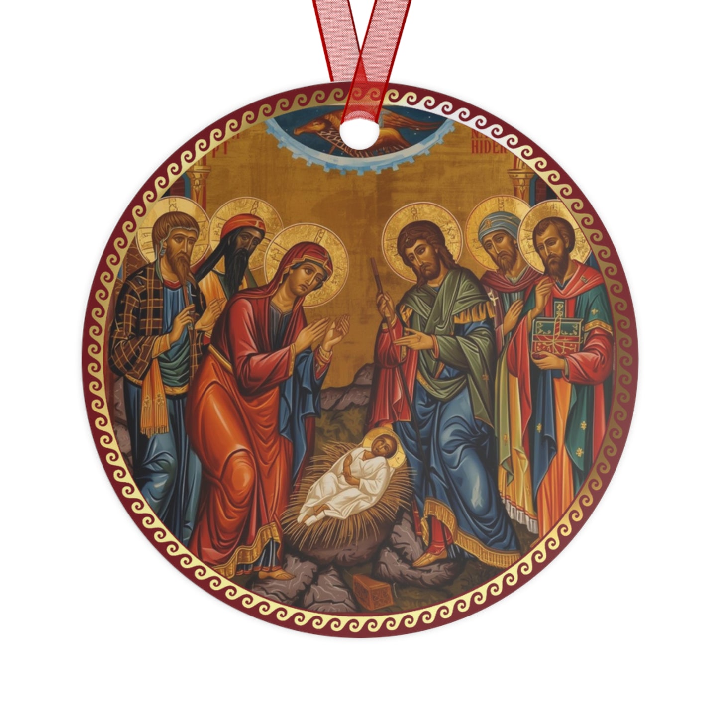 Byzantine Nativity and Theotokos Christmas Decoration GOYA