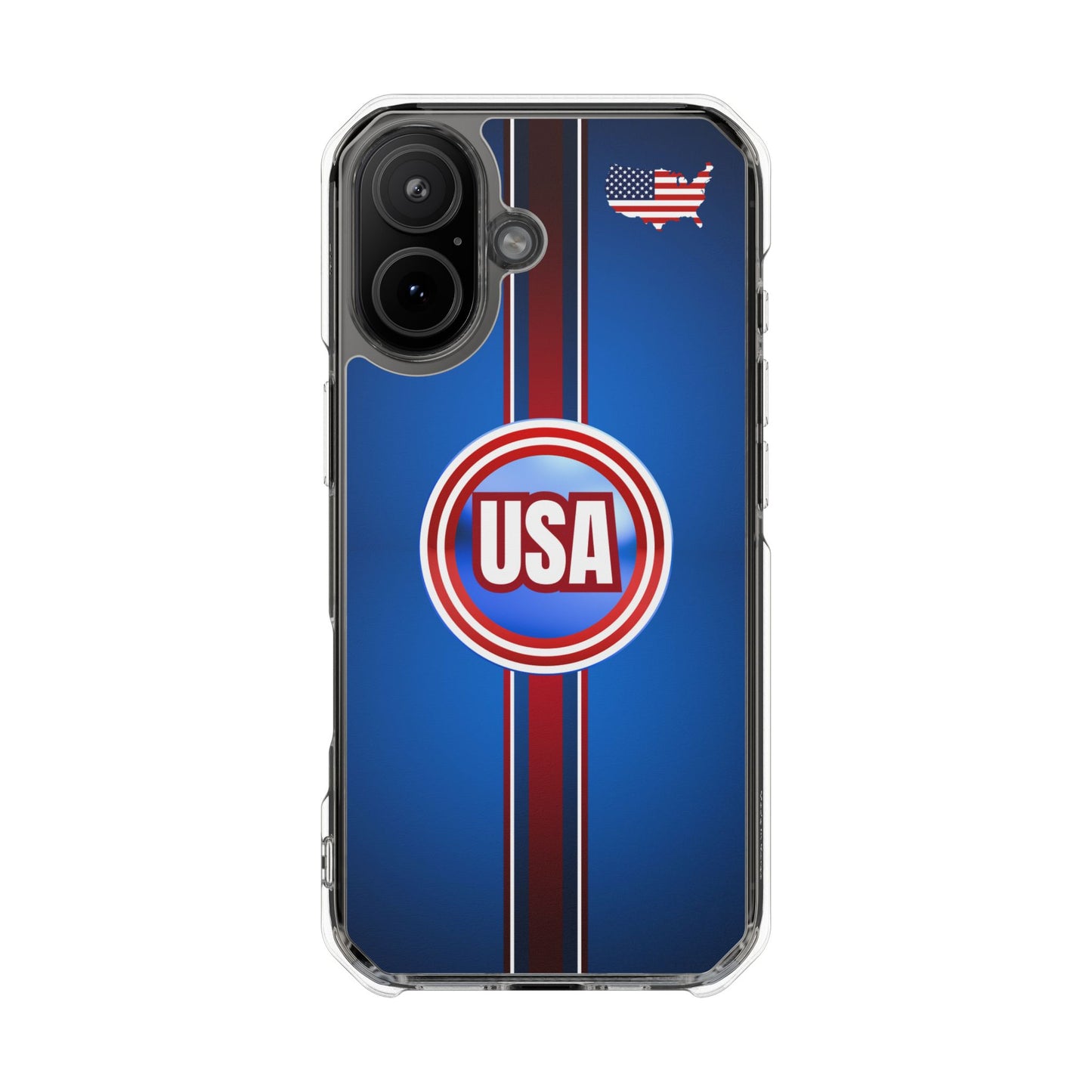 USA Magnetic Clear Impact Phone Case