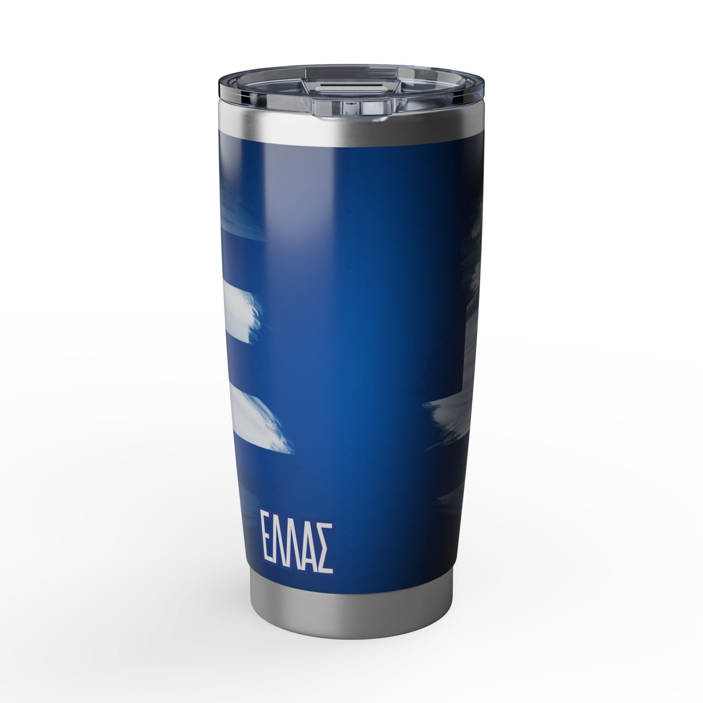Greece Flag Map 20oz Stainless Steel Tumbler