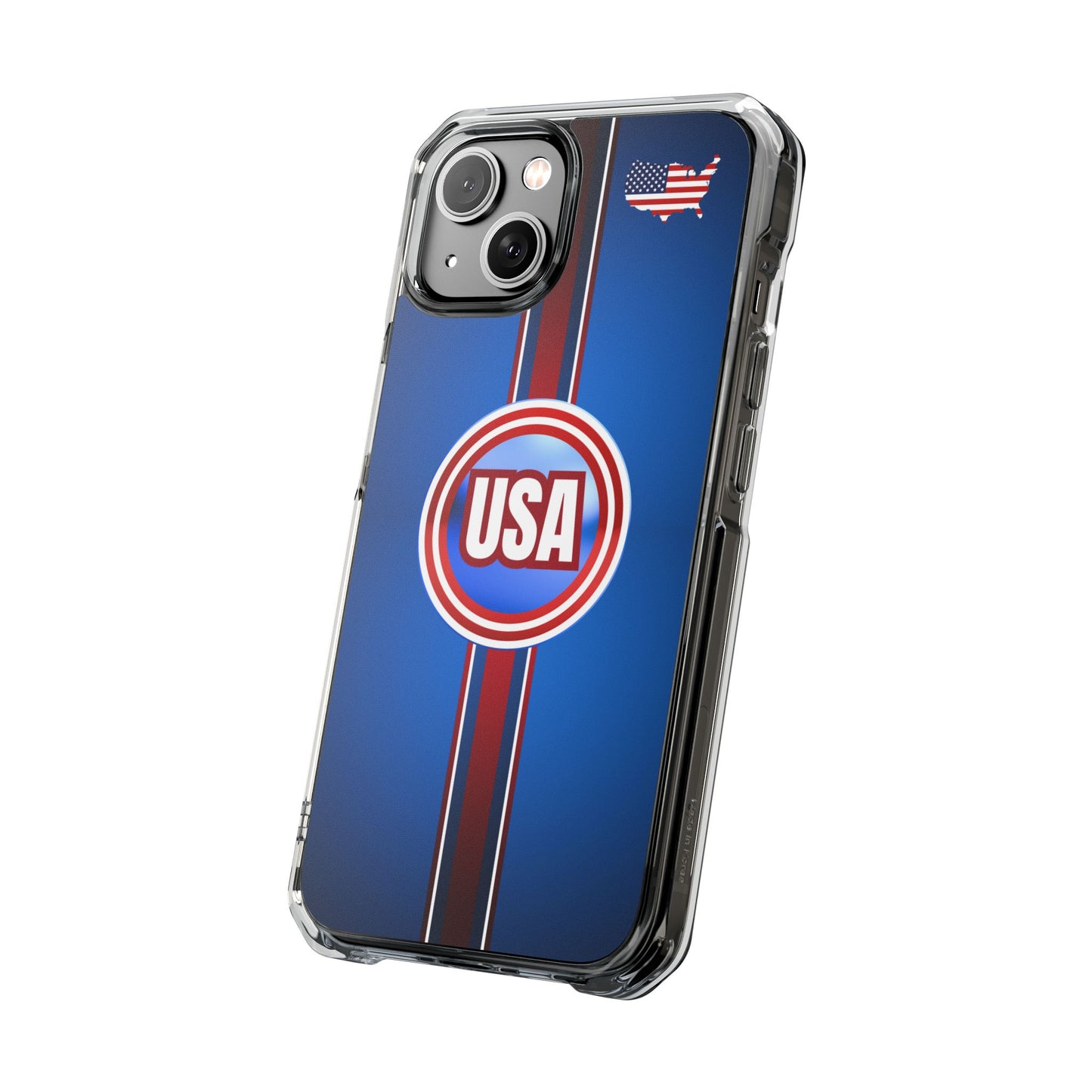 USA Magnetic Clear Impact Phone Case