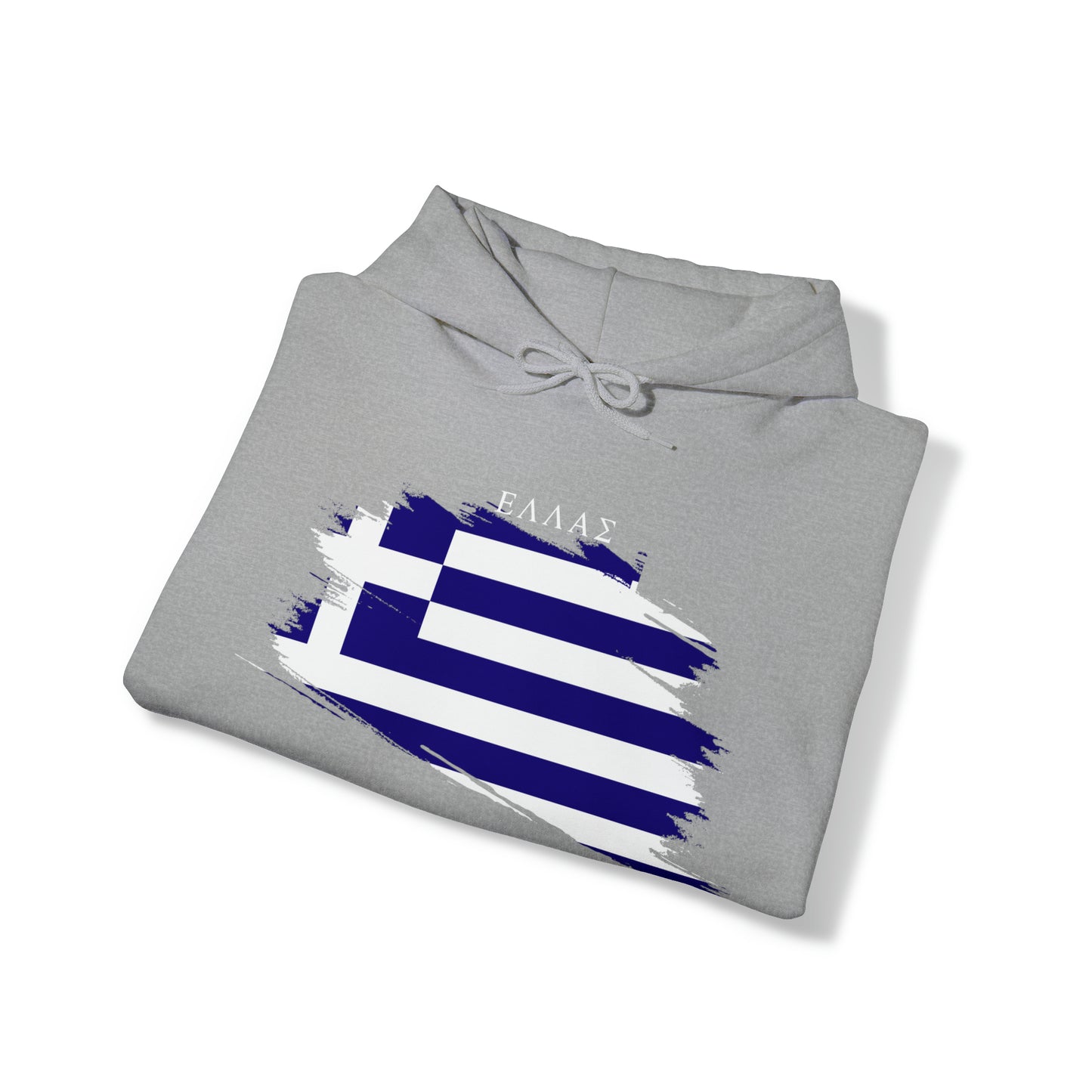 Ellas Greece Flag Artistic Unisex Heavy Blend™ Hooded Sweatshirt