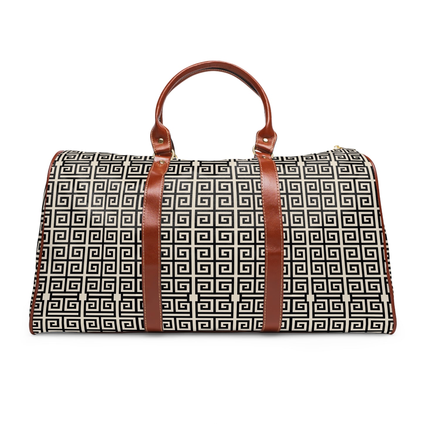 Greek Key Waterproof Travel Bag