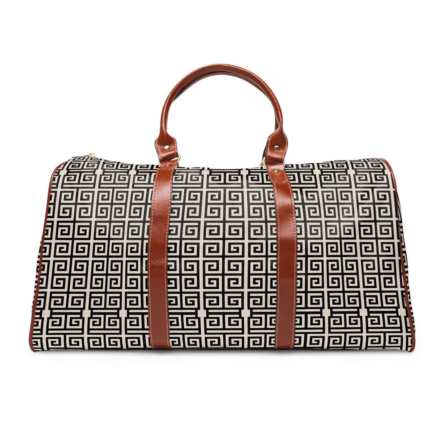 Greek Key Waterproof Travel Bag