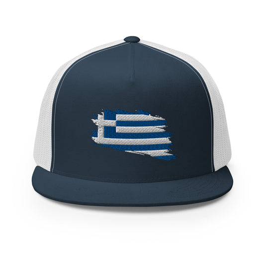 Ellas Greece Flag Artistic Trucker Cap