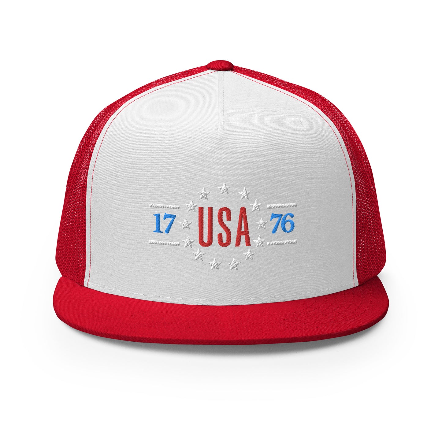 USA 1776 High Profile Trucker Cap