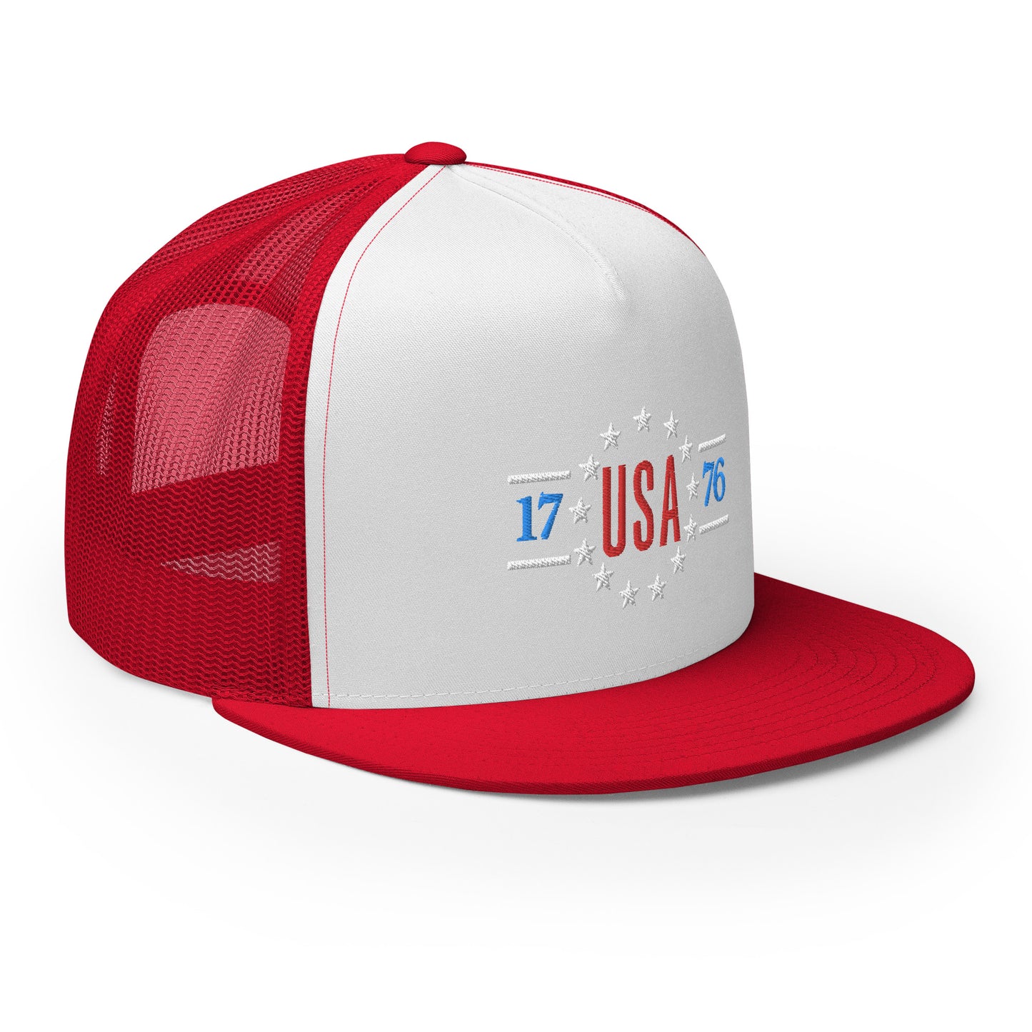 USA 1776 High Profile Trucker Cap