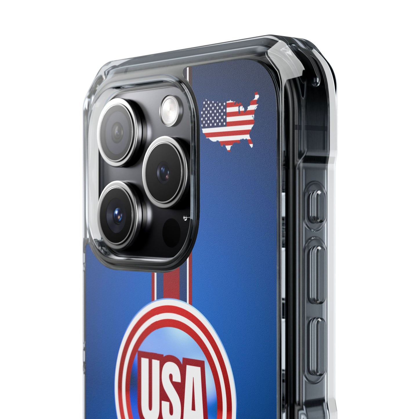 USA Magnetic Clear Impact Phone Case