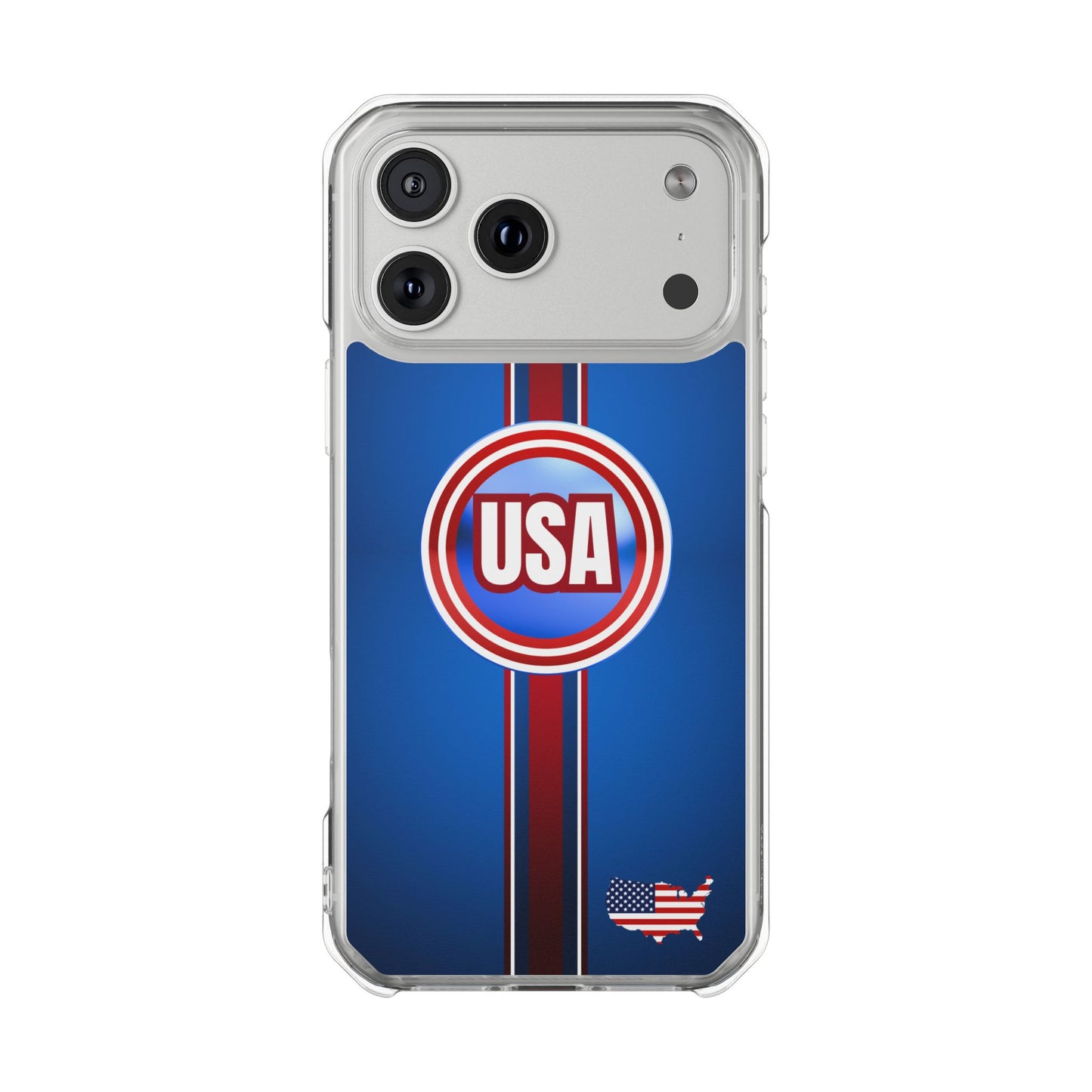 USA Magnetic Clear Impact Phone Case