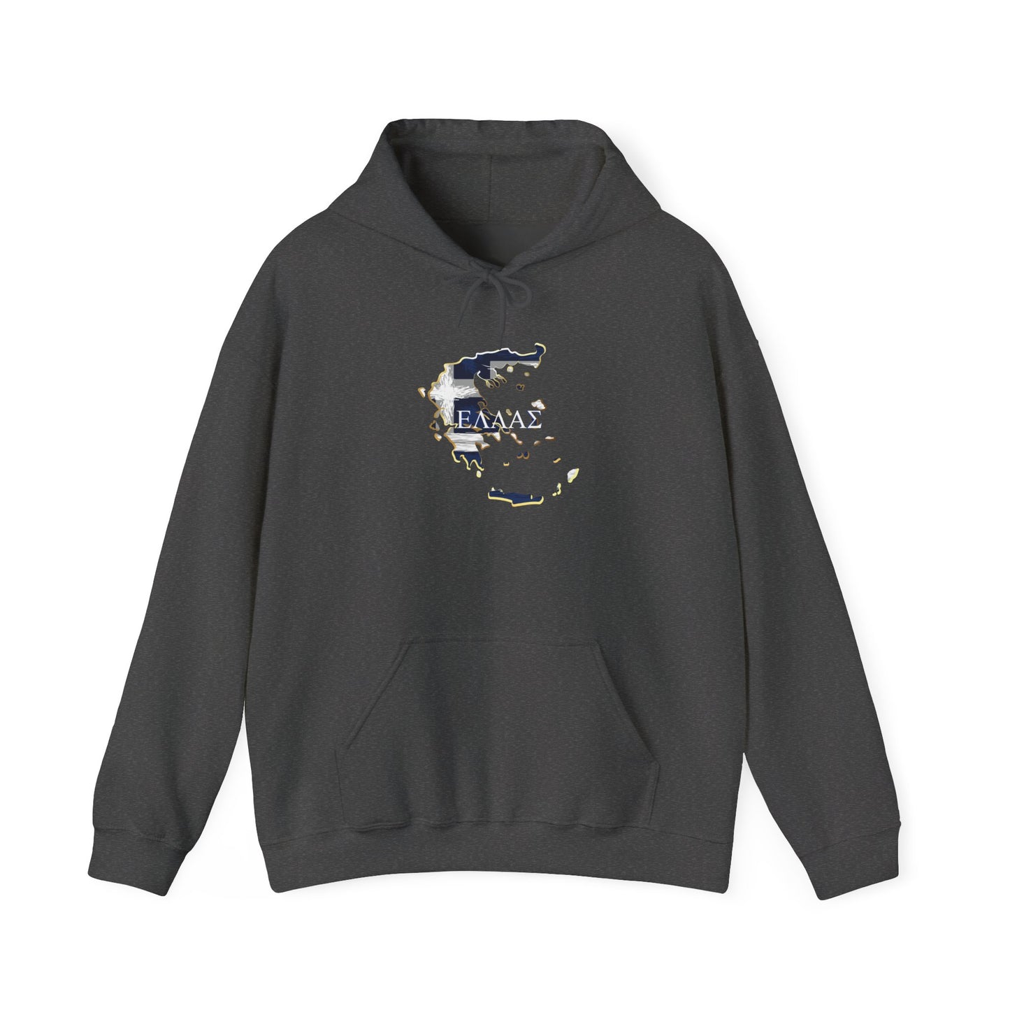 Greece Map Unisex Heavy Blend™ Hooded Sweatshirt