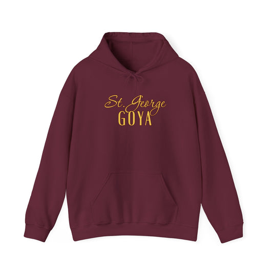 Saint George GOYA Maroon Gold Unisex Heavy Blend™ Hooded Sweatshirt