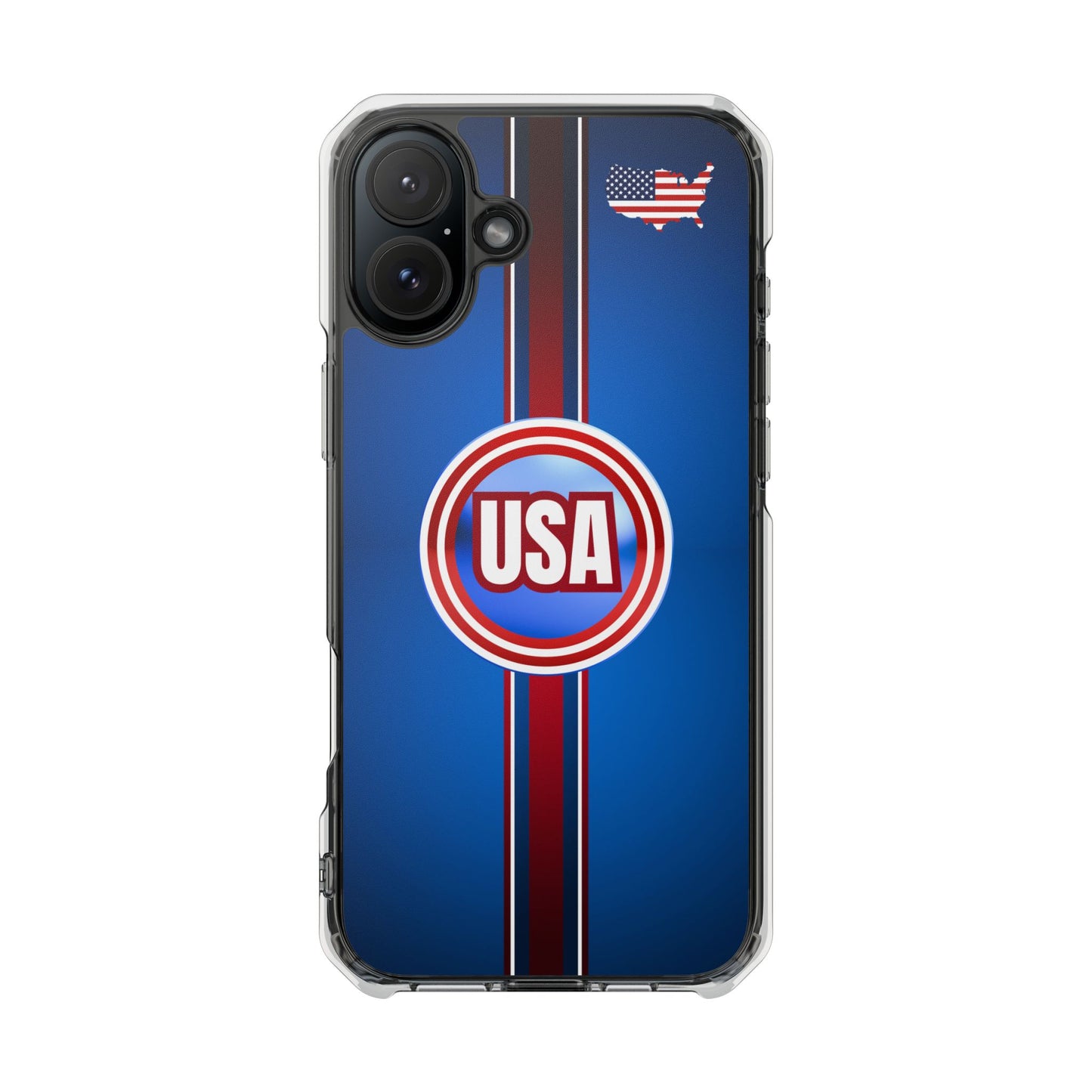 USA Magnetic Clear Impact Phone Case