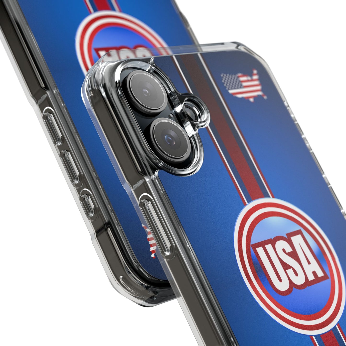 USA Magnetic Clear Impact Phone Case