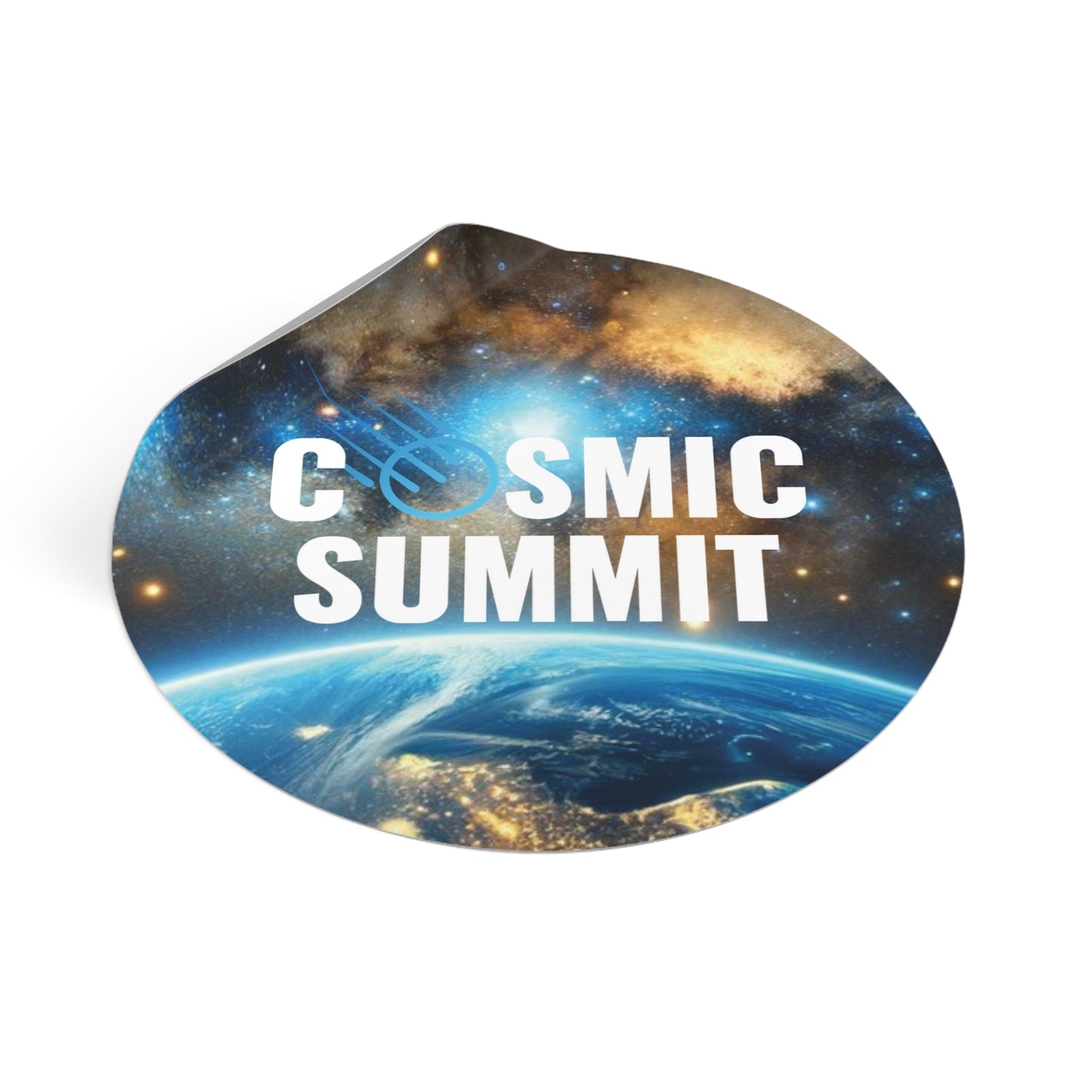 Cosmic Summit Round Vinyl Stickers