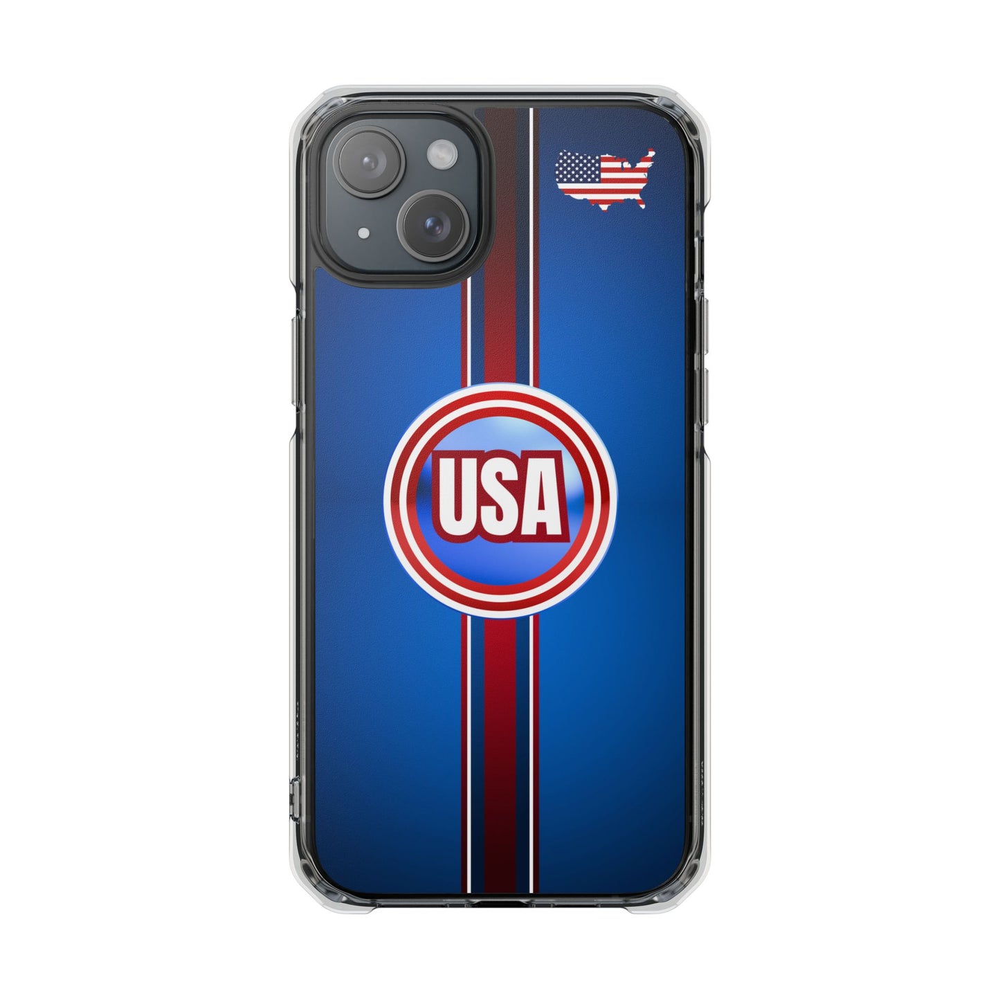USA Magnetic Clear Impact Phone Case