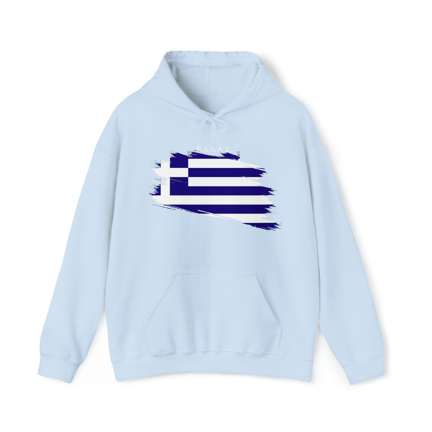 Ellas Greece Flag Artistic Unisex Heavy Blend™ Hooded Sweatshirt