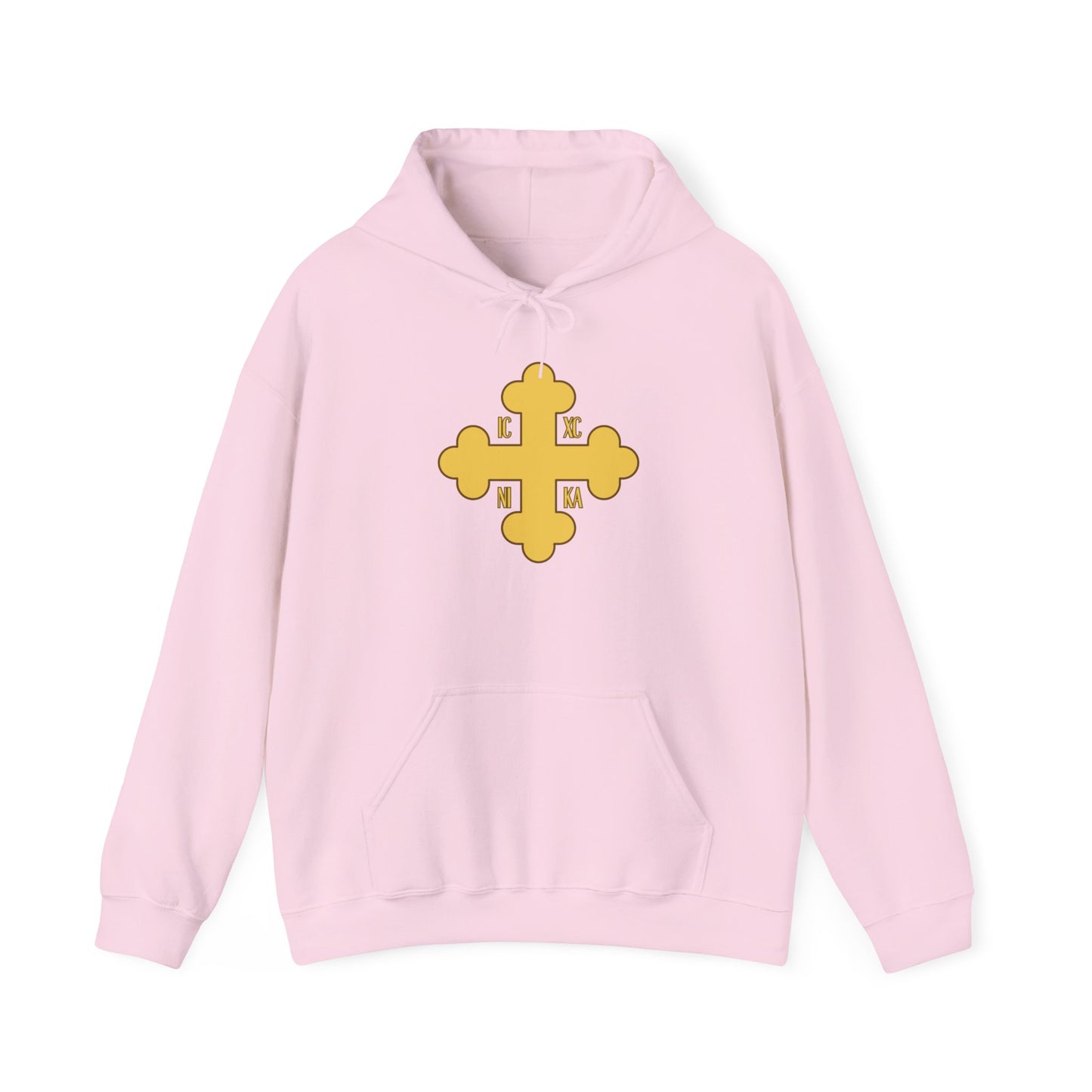 Greek Orthodox Cross Gold GOYA Unisex Heavy Blend™ Hooded Sweatshirt