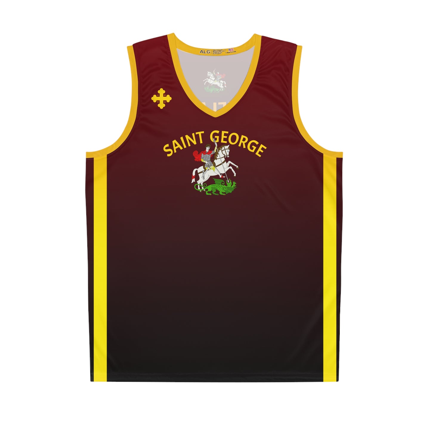 Saint George GOYA Maroon Basketball Jersey