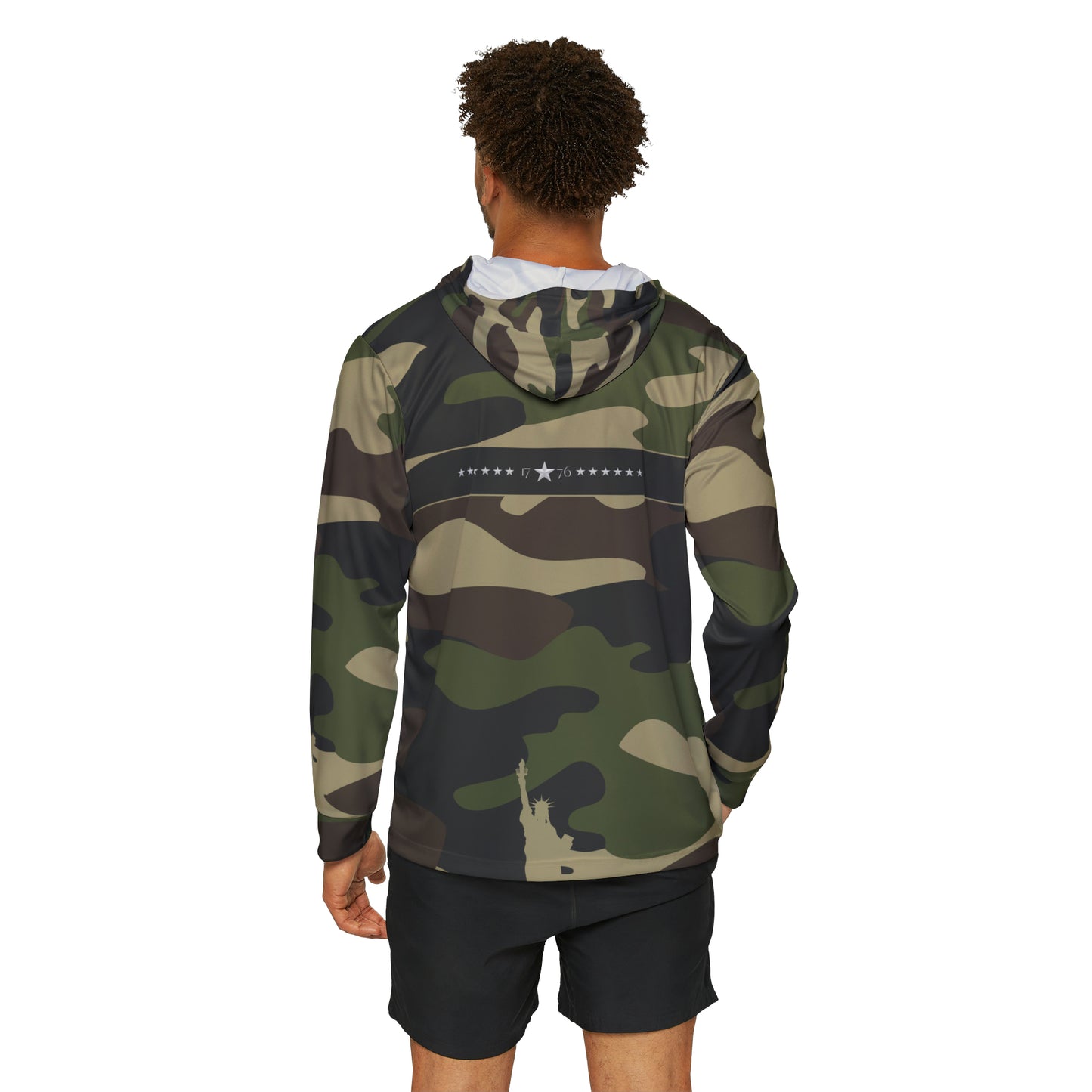 Camouflage USA Men's Sports Warmup Hoodie