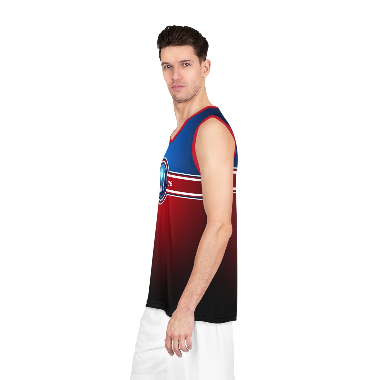 USA Red Blue Washington Basketball Jersey