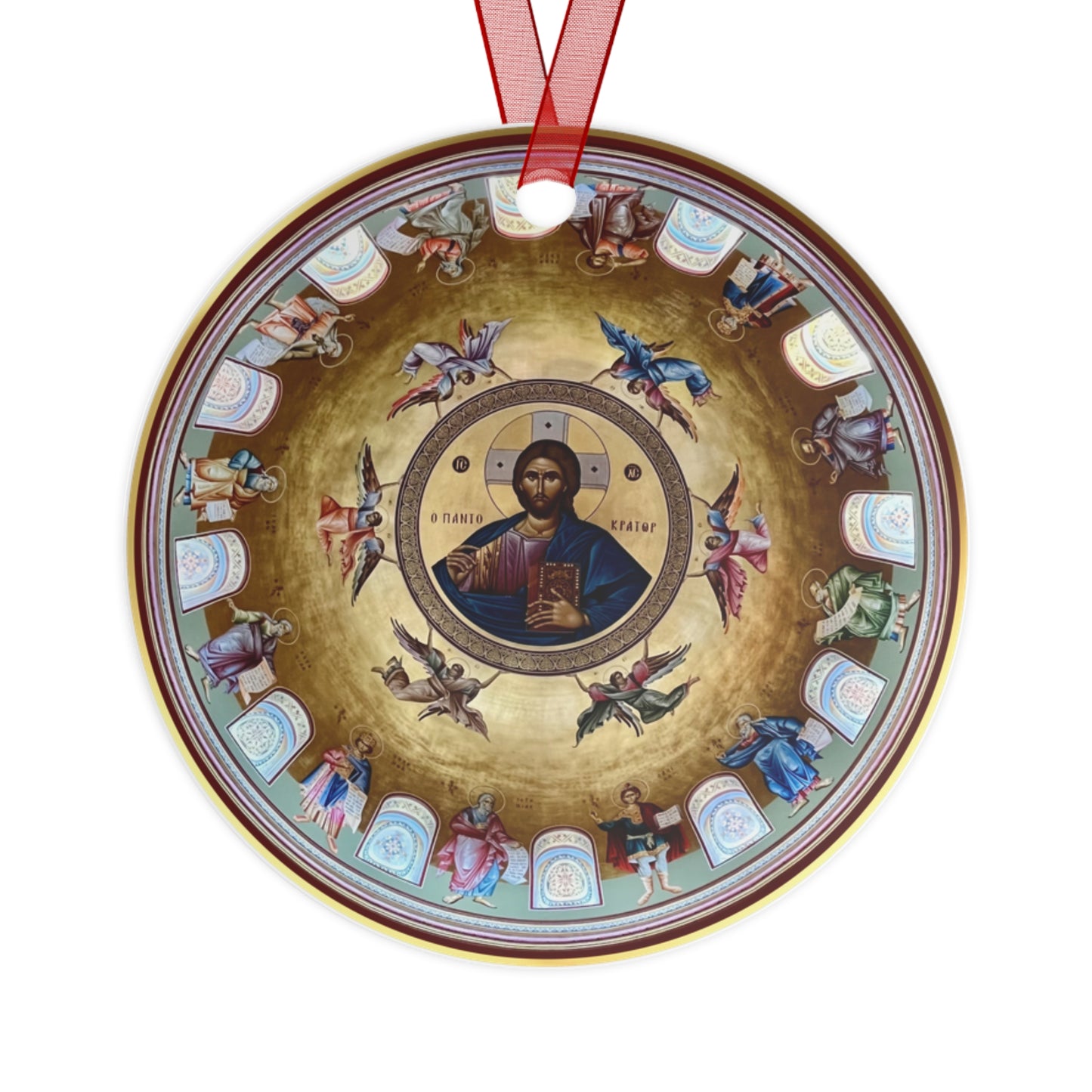 Byzantine Nativity and Pantocrator Christmas Decoration GOYA