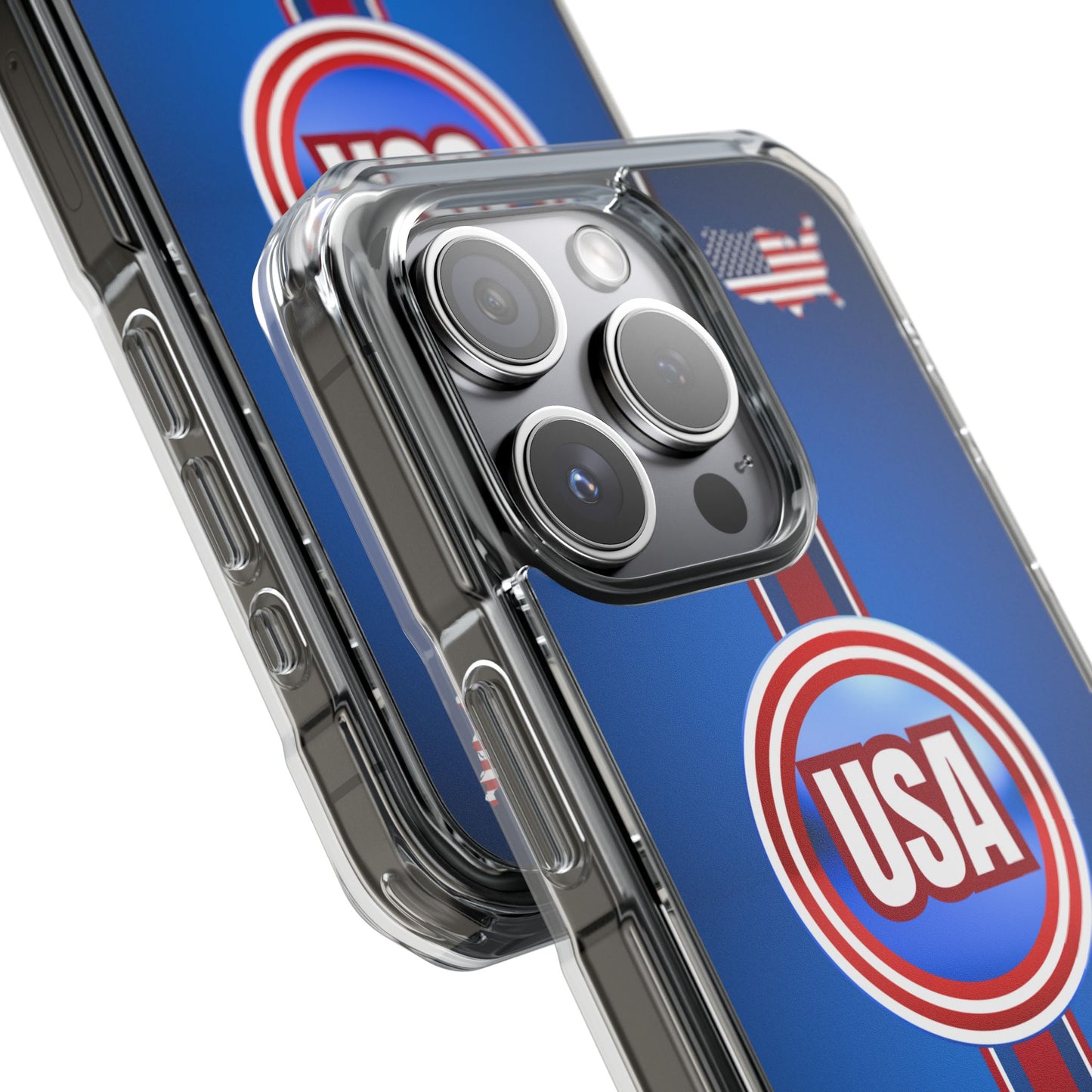 USA Magnetic Clear Impact Phone Case