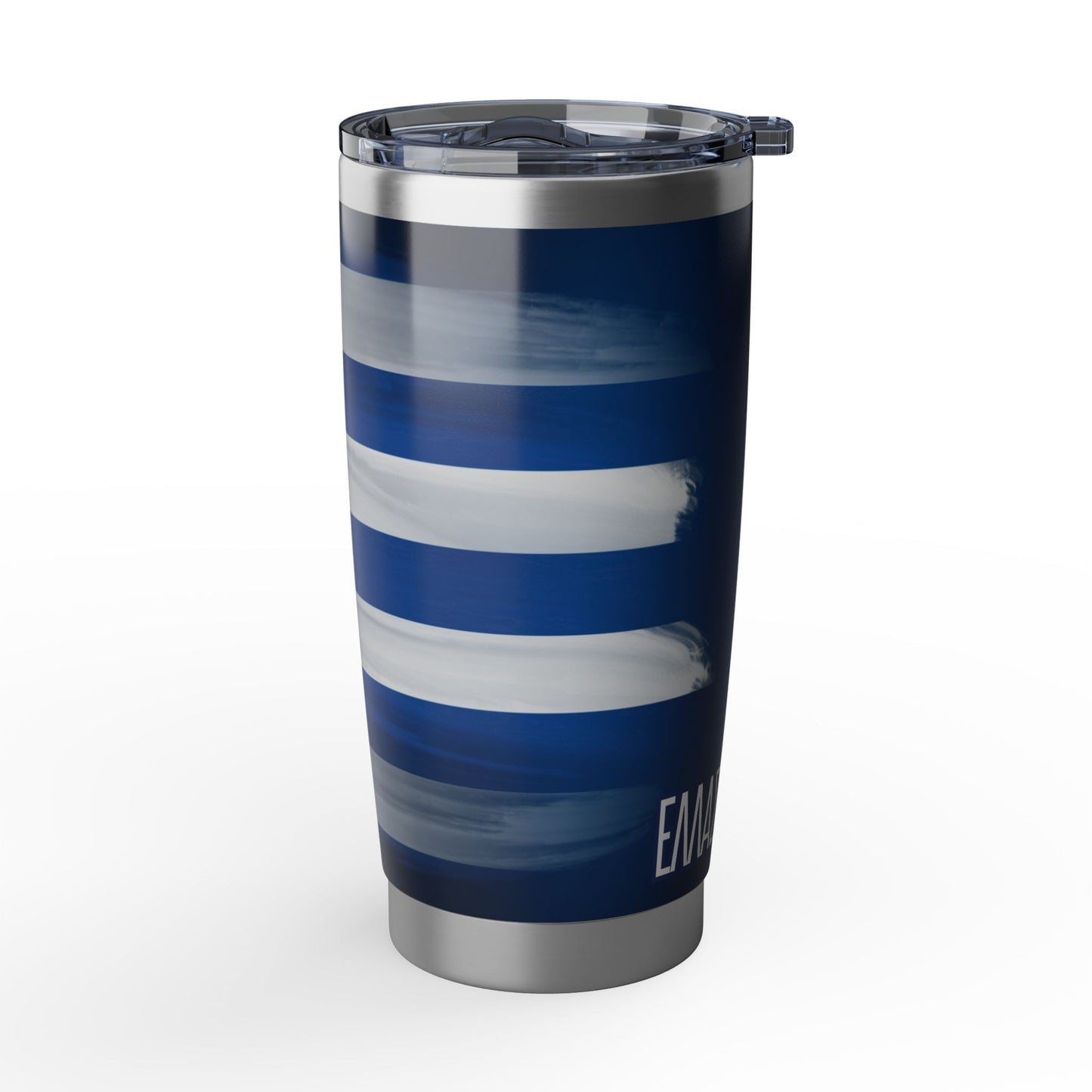Greece Flag Map 20oz Stainless Steel Tumbler