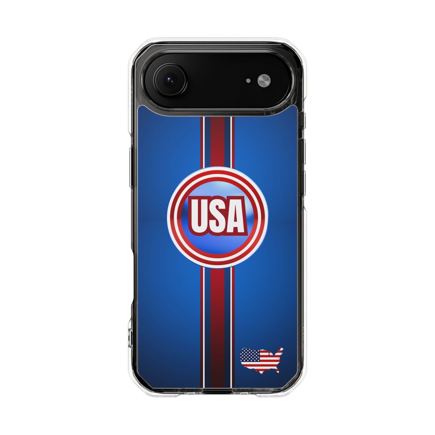 USA Magnetic Clear Impact Phone Case