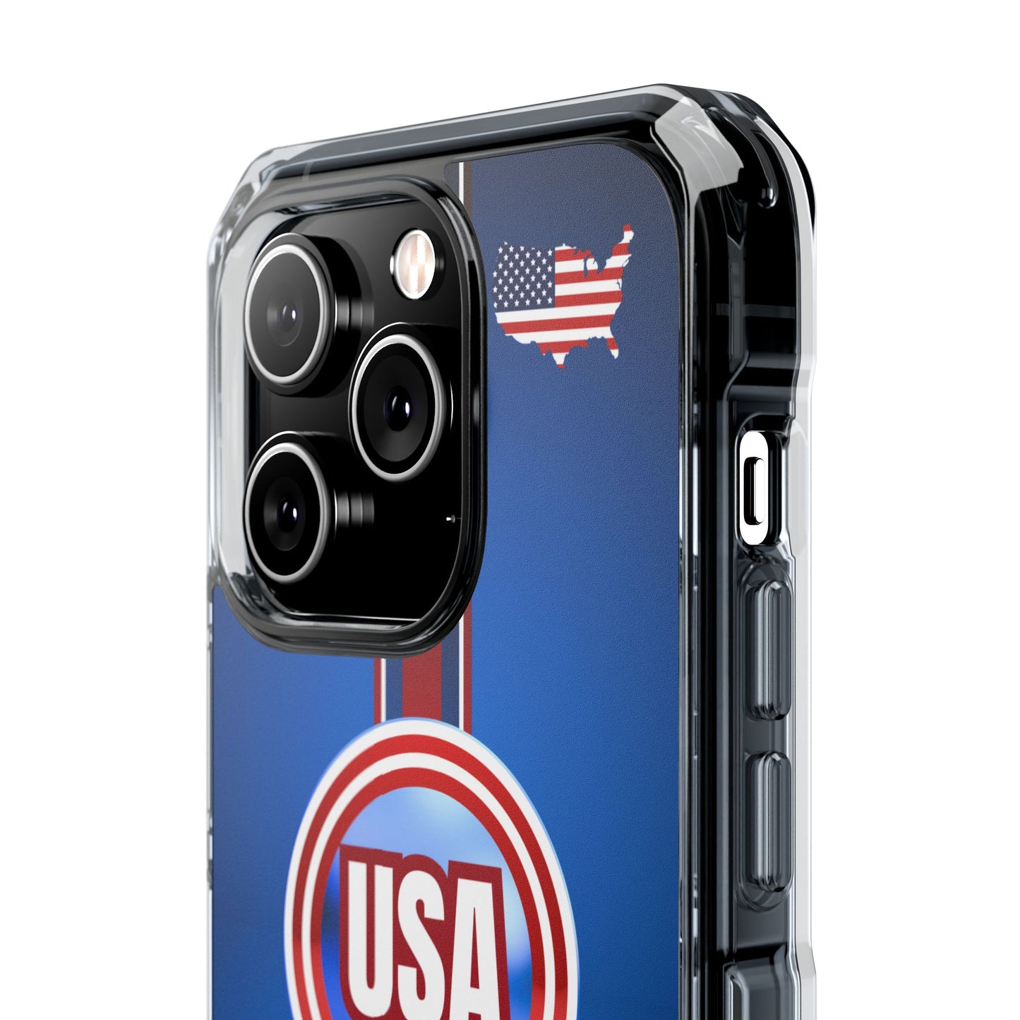 USA Magnetic Clear Impact Phone Case