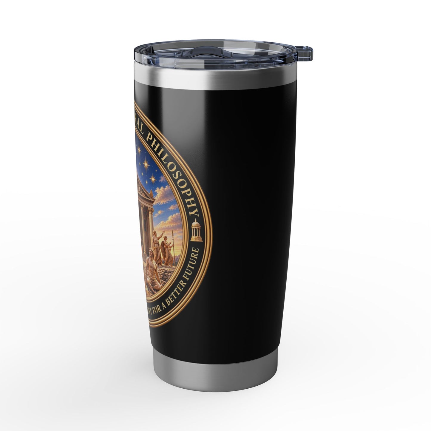 Institite for Natural Philosophy Logo Gold 20oz Insulated Travel Cup