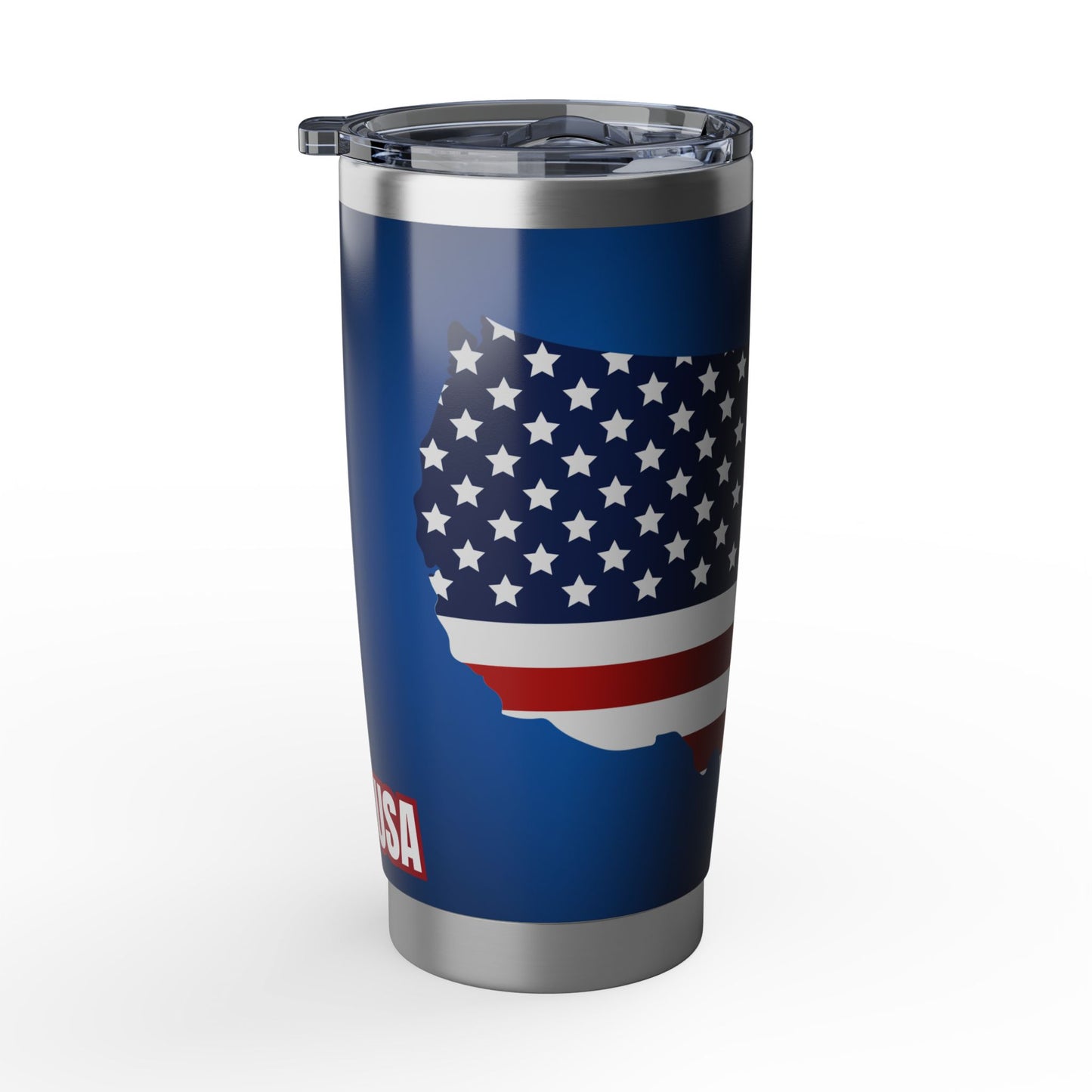 USA Flag Map 20oz Stainless Steel Tumbler