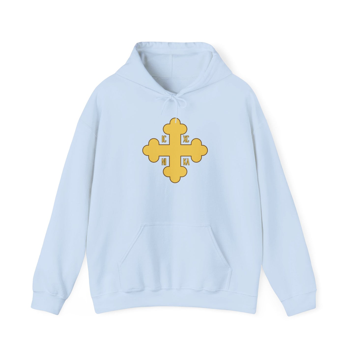 Greek Orthodox Cross Gold GOYA Unisex Heavy Blend™ Hooded Sweatshirt