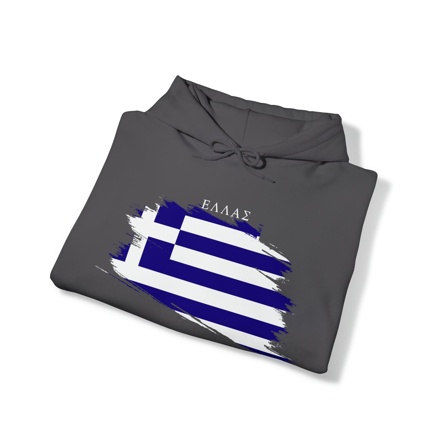 Ellas Greece Flag Artistic Unisex Heavy Blend™ Hooded Sweatshirt