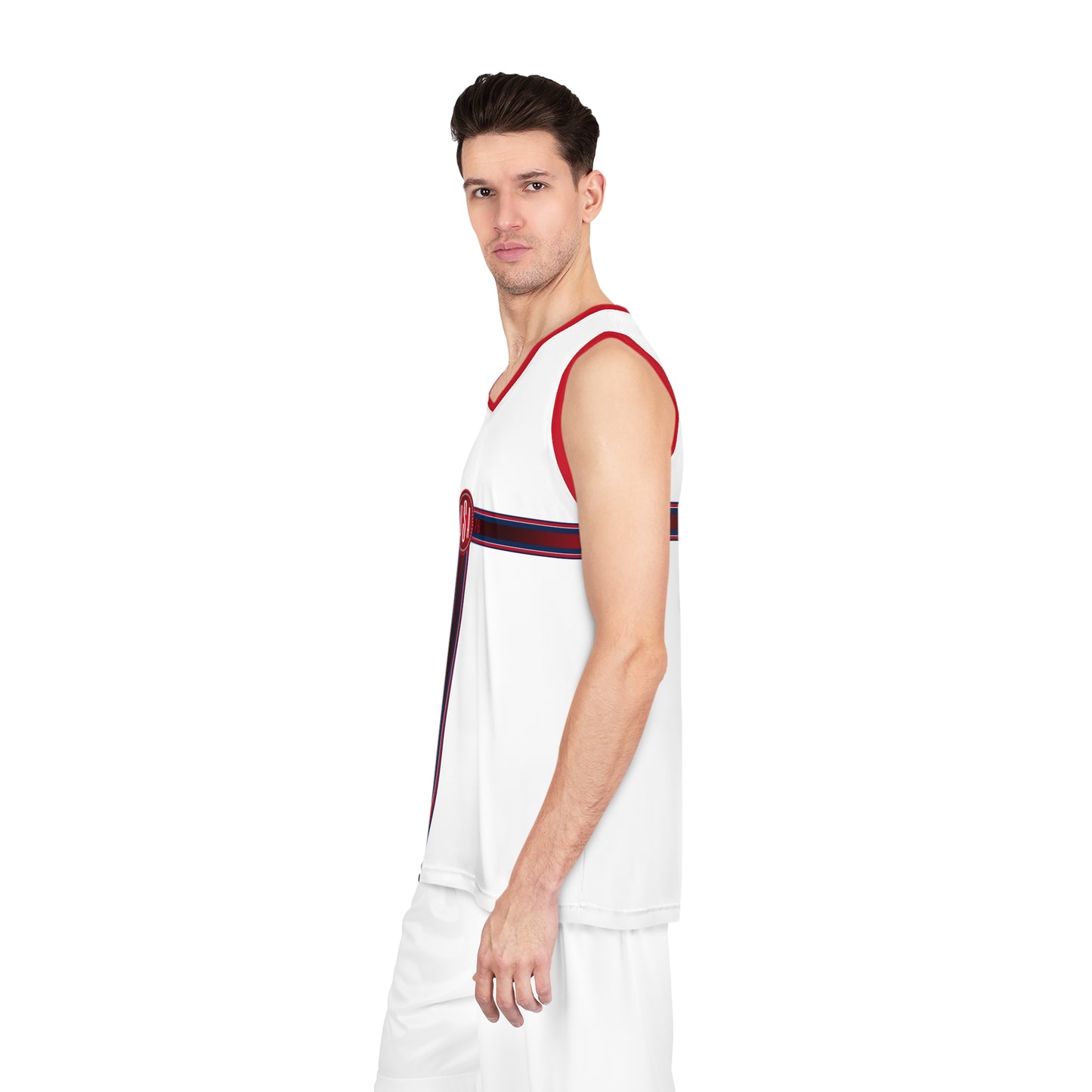USA White Red Blue Washington Basketball Jersey
