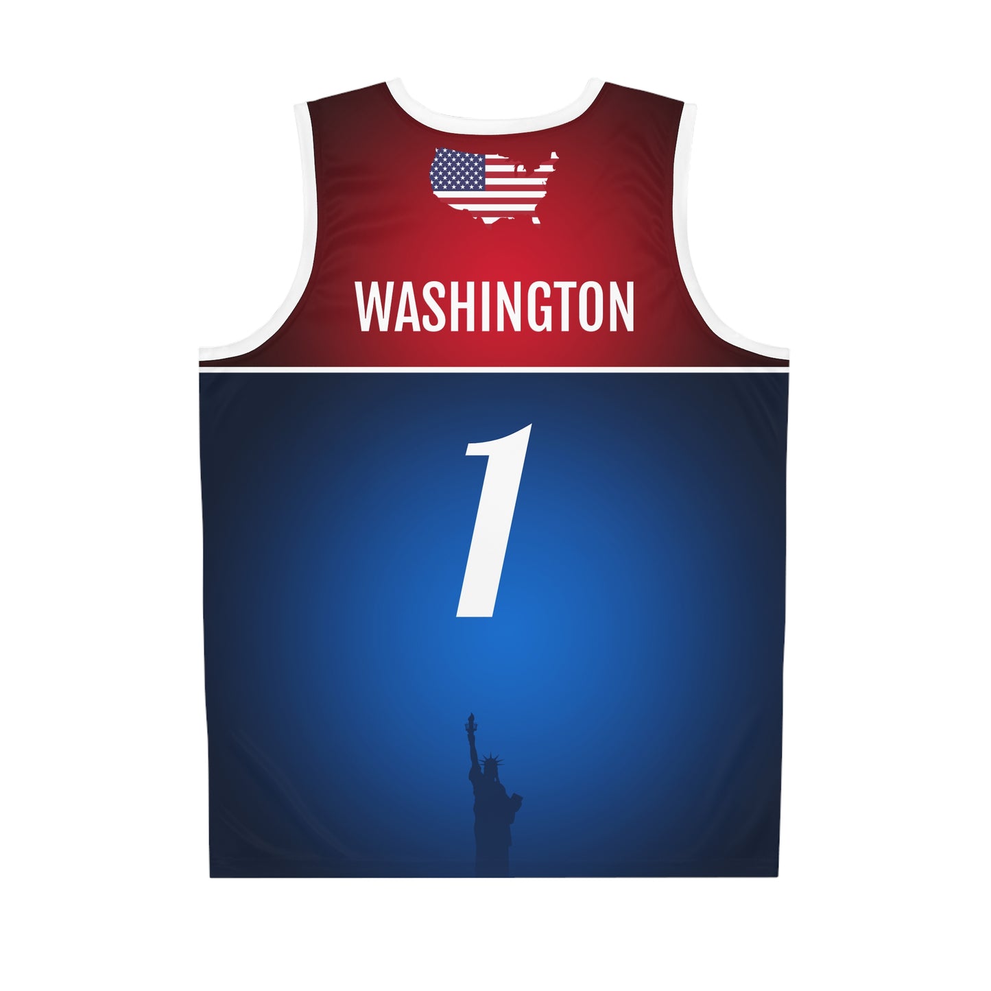 USA 1776 Red Blue Basketball Jersey