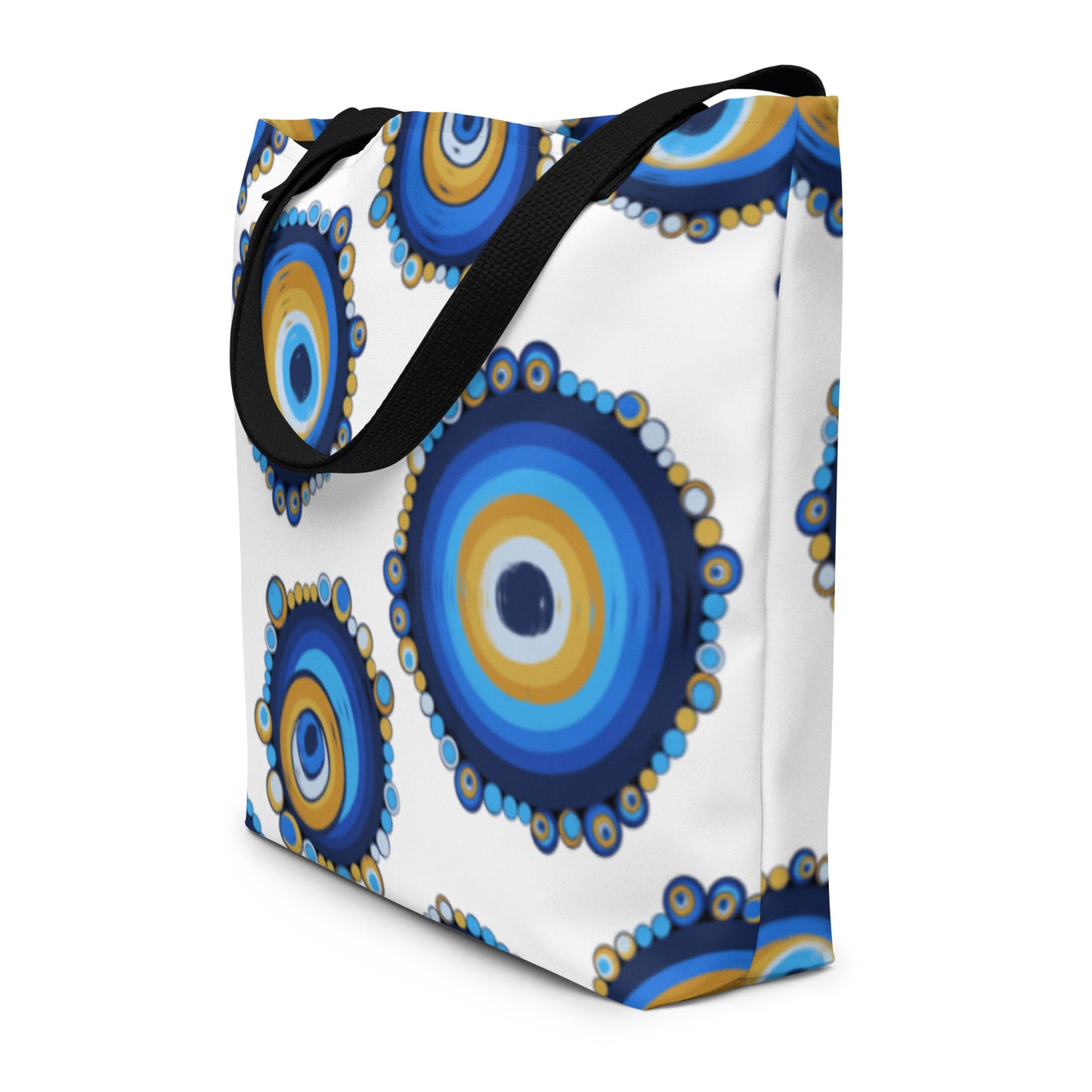 Mati Evil Eye Large Tote Bag with Pocket